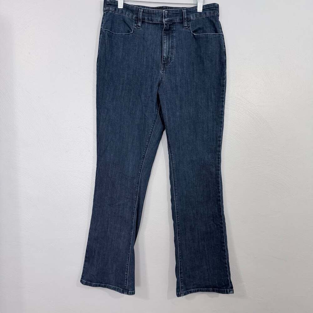 Susan Graver Bootcut Jeans Size 12 Dark Wash Stretch
